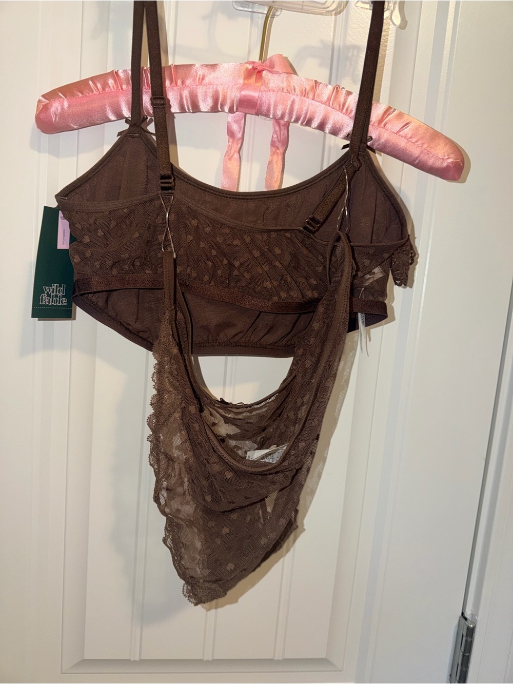 wild fable Brown Lace Bralette & bikini Set - Picture 5 of 5